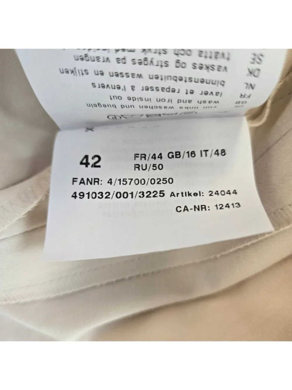 Basler Everglades Cotton Blend Utility Dress Size 42/US Medium *Missing Belt*